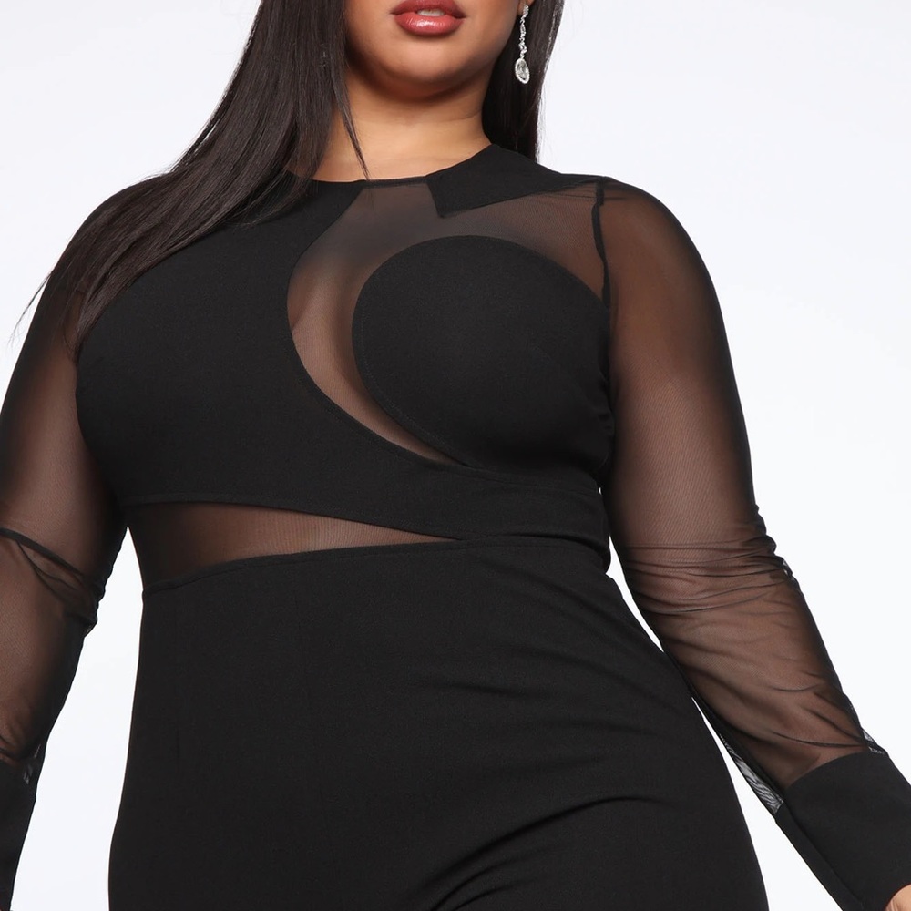 Brand new black Fashion Nova jumpsuit.
